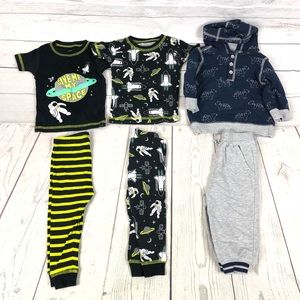 Infant Boys Sleepwear PJs & Sweat Shirt Pant Set Size 12 Months
